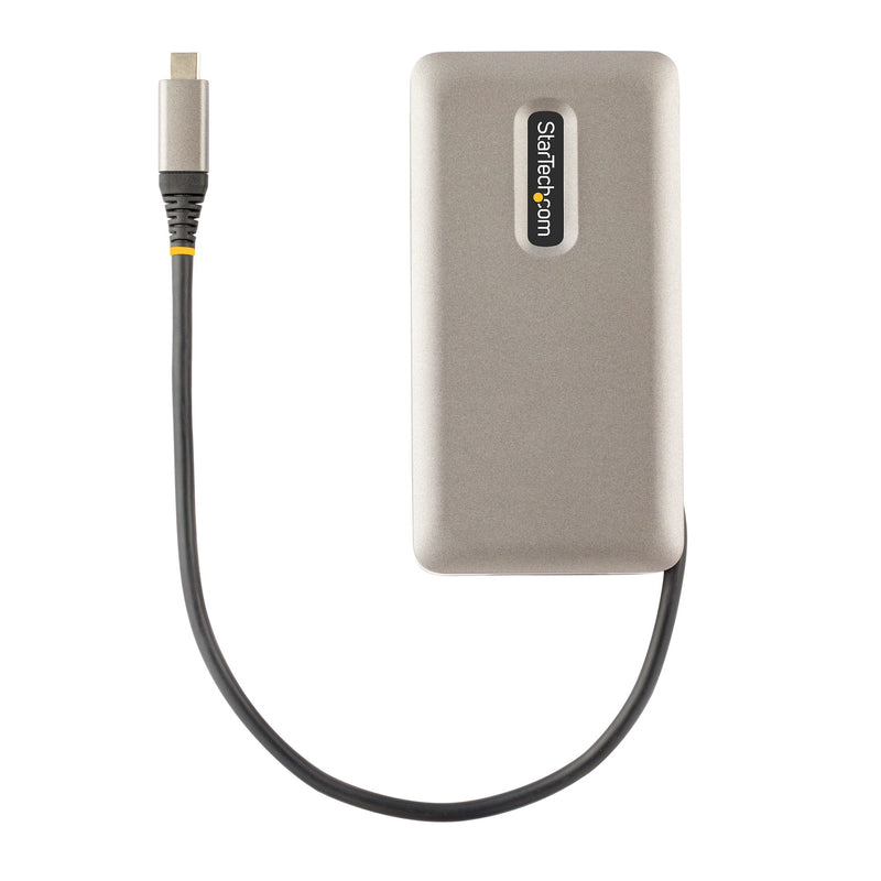 StarTech.com USB C Multiport Adapter-Dockingstation, USB-C Auf HDMI 2.0b 4K 60Hz, HDR, USB Hub, Ethernet, 100W PD, Thunderbolt 3/USB C Mini Dock/Reiseadapter, Laptop Docking Station