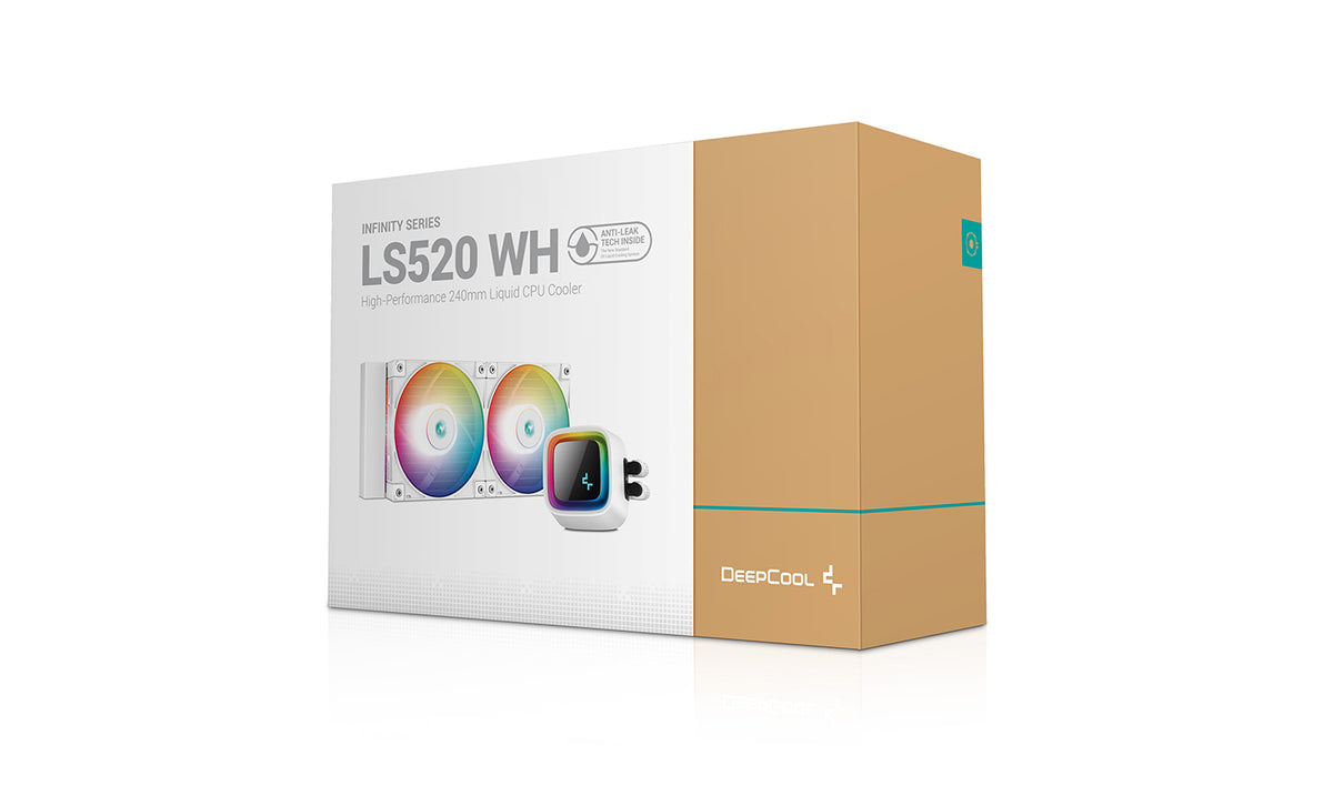 DeepCool LS520 WH Prozessor All-in-One-Flüssigkeitskühler 12 cm Weiß 1 Stück(e)