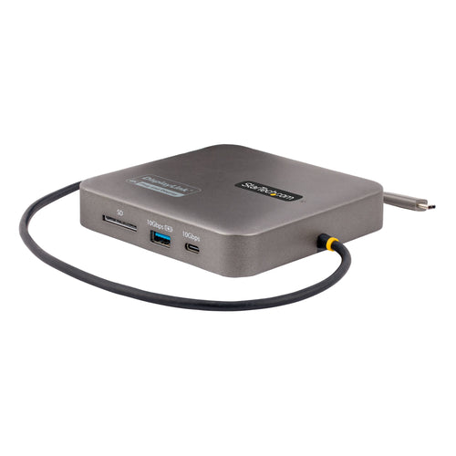 StarTech.com USB C Docking Station, Dual 4K 60Hz HDMI kompatibel mit Macbook Pro (M1/M2/M3/M4) und Windows, USB-A/USB-C 10Gbps Hub, 100W Power Delivery, GbE, SD, 56cm Kabel
