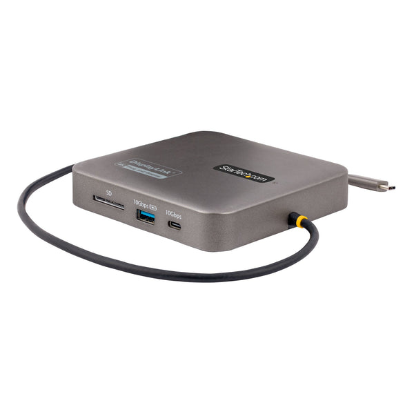 StarTech.com USB C Docking Station, Dual 4K 60Hz HDMI kompatibel mit Macbook Pro (M1/M2/M3/M4) und Windows, USB-A/USB-C 10Gbps Hub, 100W Power Delivery, GbE, SD, 56cm Kabel