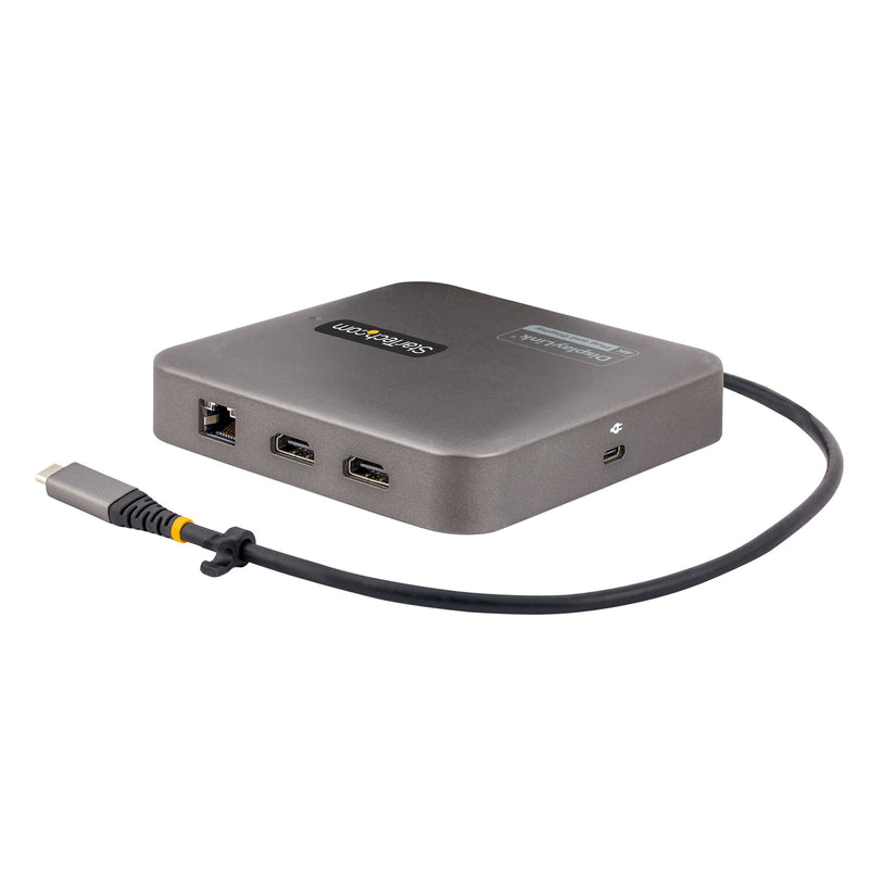 StarTech.com USB C Docking Station, Dual 4K 60Hz HDMI kompatibel mit Macbook Pro (M1/M2/M3/M4) und Windows, USB-A/USB-C 10Gbps Hub, 100W Power Delivery, GbE, SD, 56cm Kabel