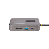 StarTech.com USB C Docking Station, Dual 4K 60Hz HDMI kompatibel mit Macbook Pro (M1/M2/M3/M4) und Windows, USB-A/USB-C 10Gbps Hub, 100W Power Delivery, GbE, SD, 56cm Kabel