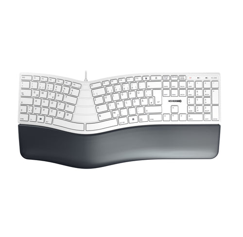 CHERRY KC 4500 ERGO Tastatur Universal USB QWERTZ Deutsch Weiß