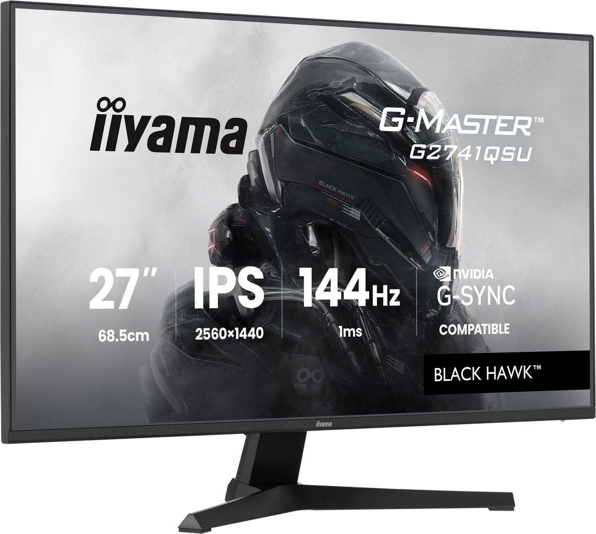 iiyama G-MASTER G2741QSU-B1 Computerbildschirm 68,6 cm (27") 2560 x 1440 Pixel 4K Ultra HD QLED Schwarz