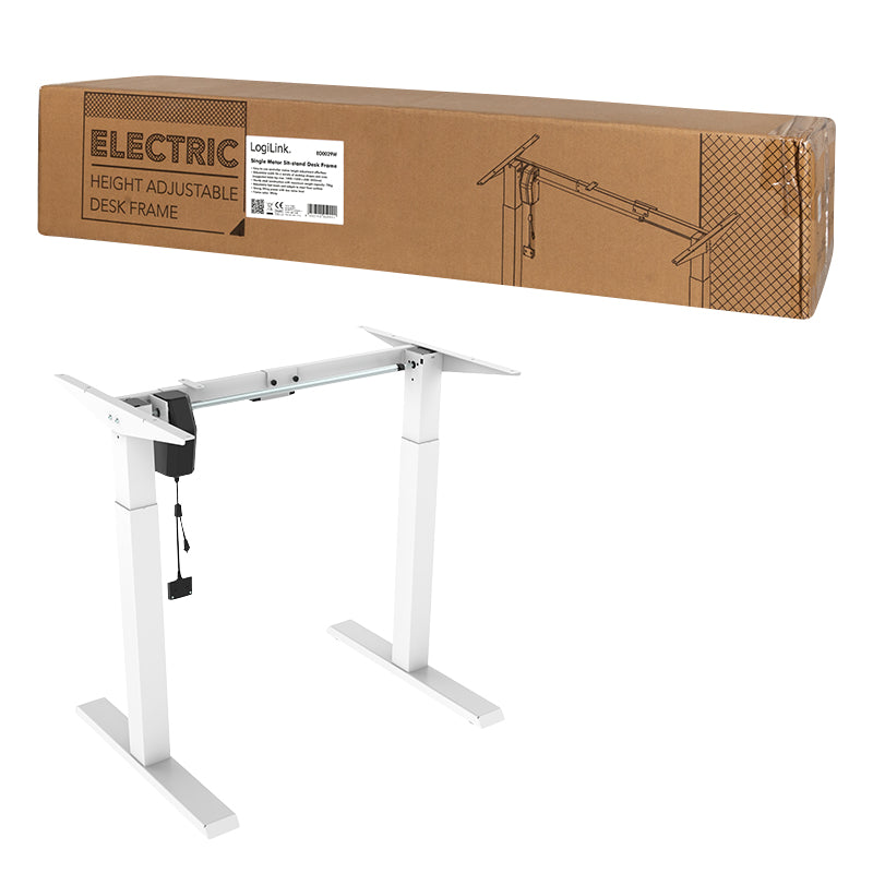 LogiLink EO0029W Stehtischgestell Elektro 2 Bein(e) Weiß