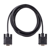 StarTech.com 3 m Nullmodemkabel RS232, Crossover Kabel, Sub DB9 Serielles COM Port Kabel, Serielle Schnittstelle Kabelverlängerung, DTE Geräte Kompatibel, Schwarz, F/M