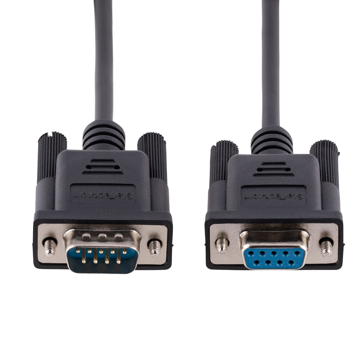 StarTech.com 3 m Nullmodemkabel RS232, Crossover Kabel, Sub DB9 Serielles COM Port Kabel, Serielle Schnittstelle Kabelverlängerung, DTE Geräte Kompatibel, Schwarz, F/M
