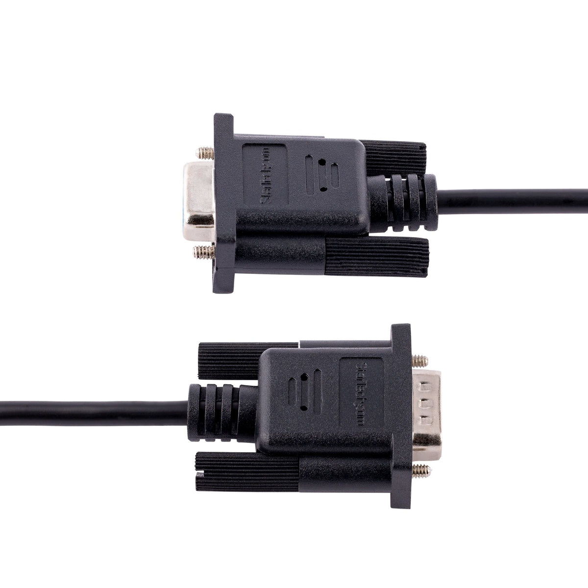 StarTech.com 3 m Nullmodemkabel RS232, Crossover Kabel, Sub DB9 Serielles COM Port Kabel, Serielle Schnittstelle Kabelverlängerung, DTE Geräte Kompatibel, Schwarz, F/M