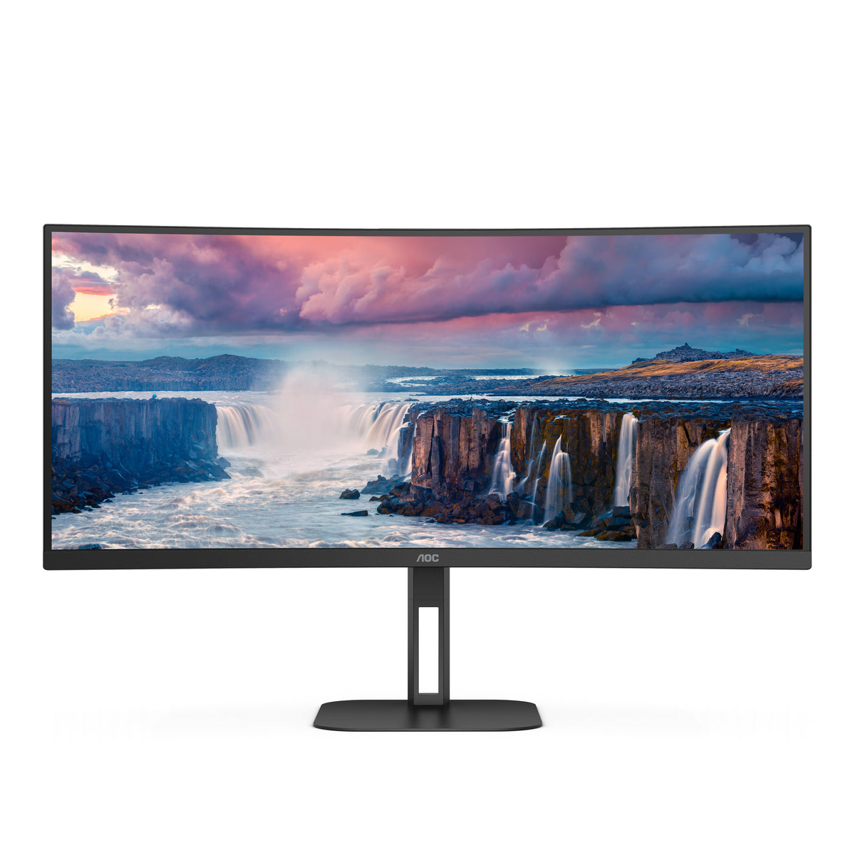 AOC V5 CU34V5C/BK Computerbildschirm 86,4 cm (34") 3440 x 1440 Pixel Wide Quad HD LED Schwarz