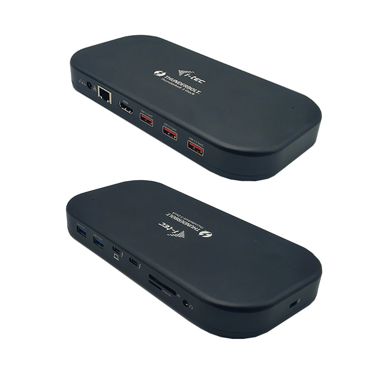i-tec Thunderbolt 3/USB-C Dual 4K Docking Station + USB-C to DisplayPort Cable (1.5 m) + Power Delivery 60W