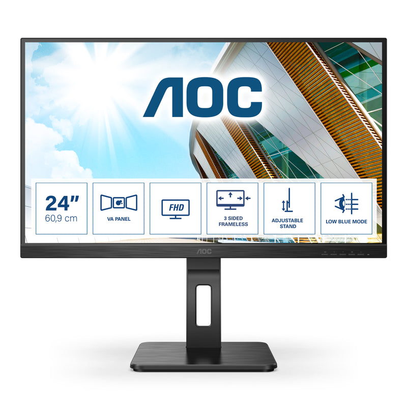 AOC P2 24P2QM Computerbildschirm 60,5 cm (23.8") 1920 x 1080 Pixel Full HD LED Schwarz