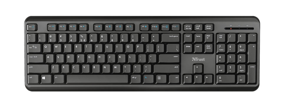 Trust Ody Tastatur Büro RF Wireless QWERTZ Deutsch Schwarz