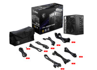MSI MPG A1000G PCIE5 Netzteil 1000 W 20+4 pin ATX ATX Schwarz