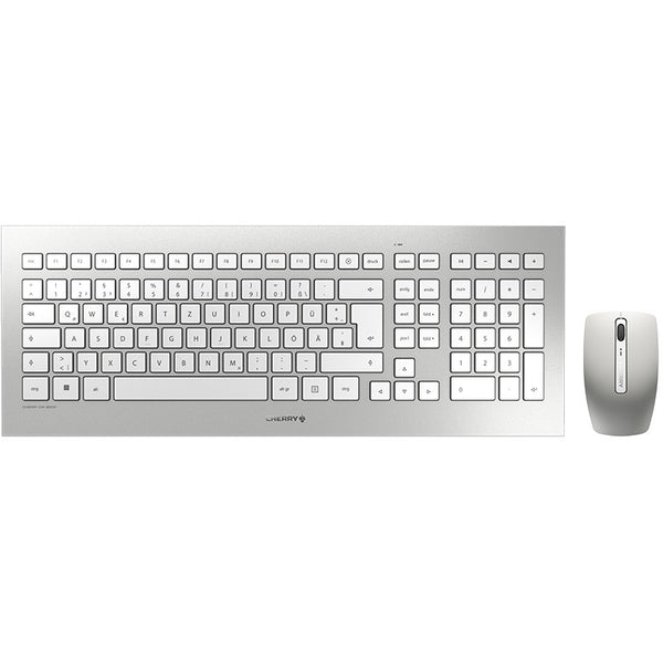Cherry DW 8000 RF Wireless Silver Keyboard white QWERTZ DE