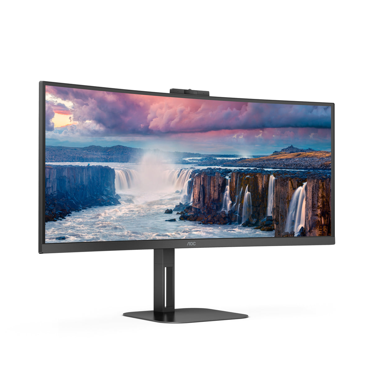 AOC V5 CU34V5CW Computerbildschirm 86,4 cm (34") 3440 x 1440 Pixel Wide Quad HD LED Schwarz