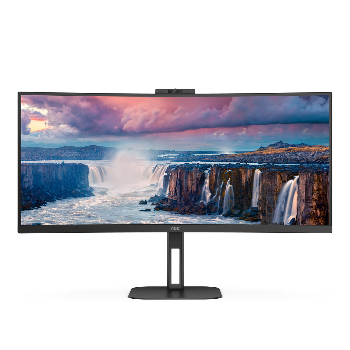 AOC V5 CU34V5CW Computerbildschirm 86,4 cm (34") 3440 x 1440 Pixel Wide Quad HD LED Schwarz