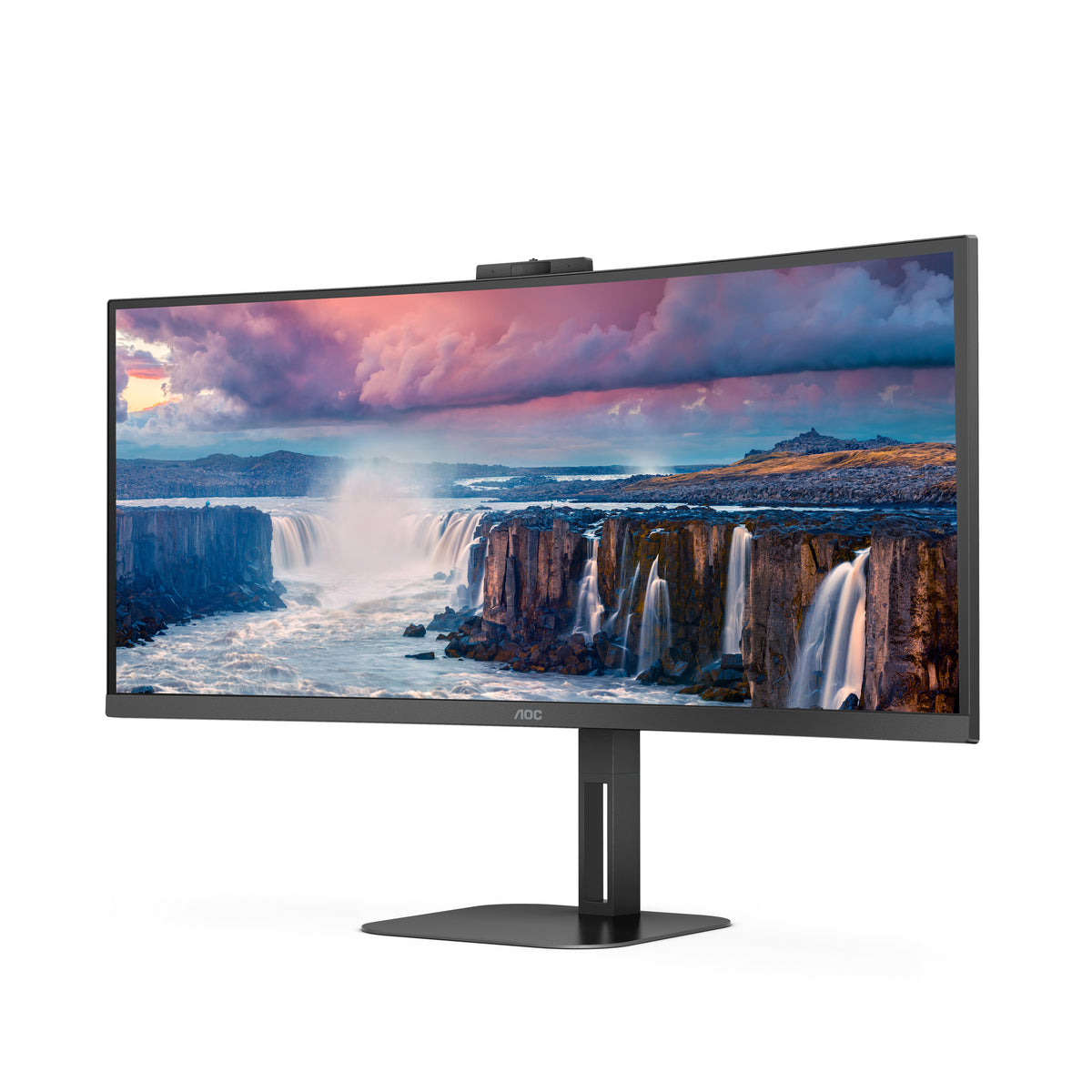AOC V5 CU34V5CW Computerbildschirm 86,4 cm (34") 3440 x 1440 Pixel Wide Quad HD LED Schwarz