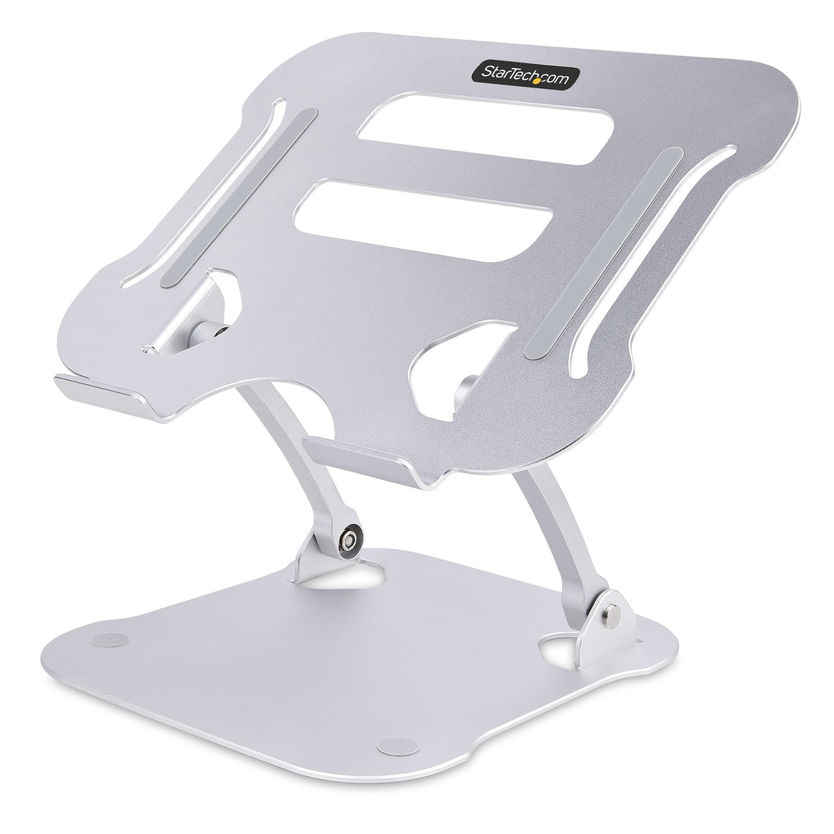 StarTech.com Tisch Laptopständer - Laptoperhöhung aus Aluminium, Tragbar, Faltbar, Schwenkbar - Tragkraft 10kg - Laptophalterung - Höhenverstellbarer Ergonomischer Notebookständer