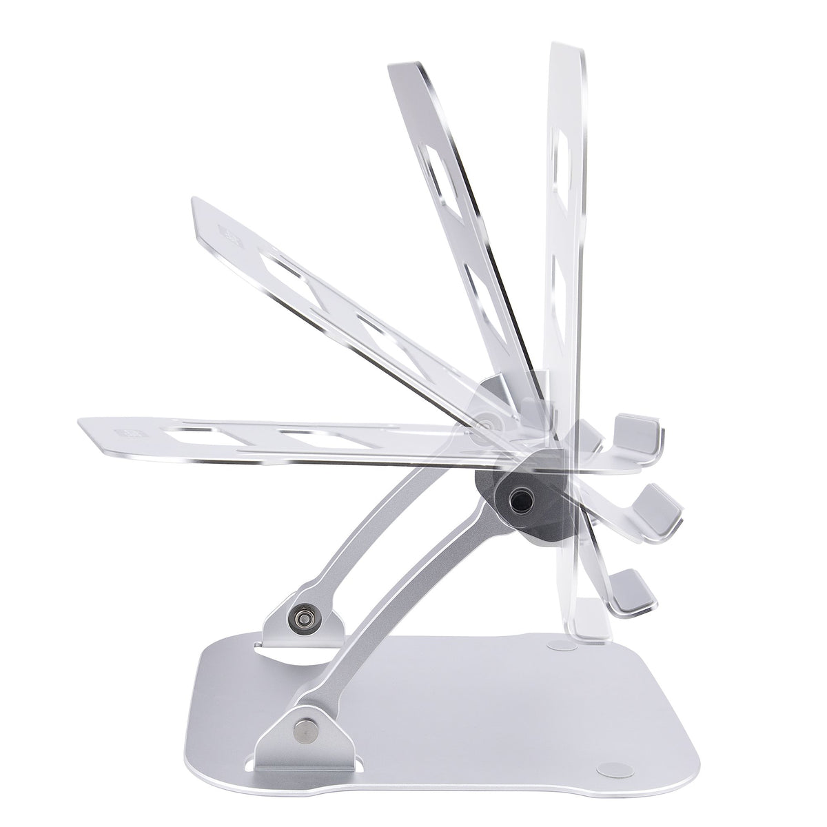 StarTech.com Tisch Laptopständer - Laptoperhöhung aus Aluminium, Tragbar, Faltbar, Schwenkbar - Tragkraft 10kg - Laptophalterung - Höhenverstellbarer Ergonomischer Notebookständer