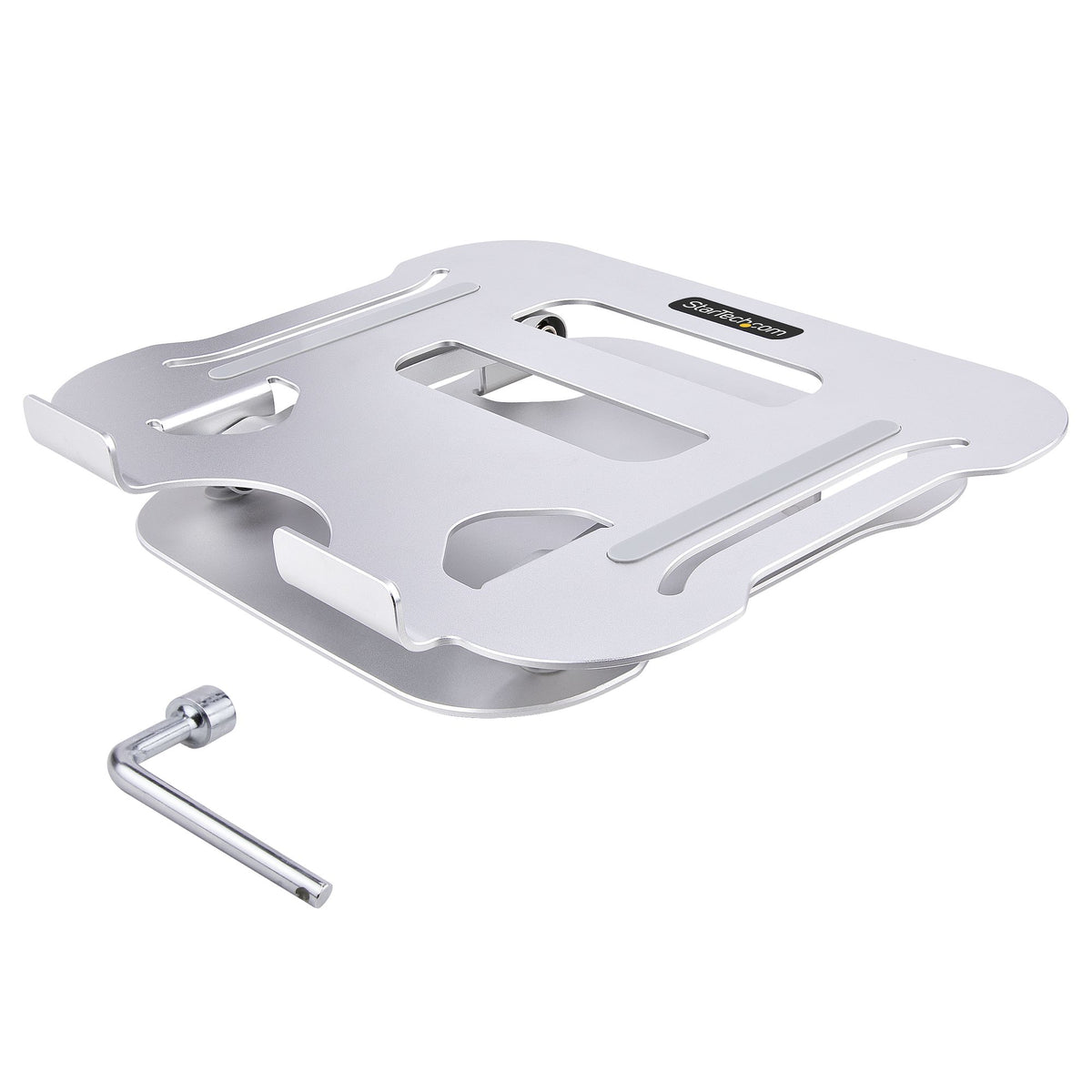 StarTech.com Tisch Laptopständer - Laptoperhöhung aus Aluminium, Tragbar, Faltbar, Schwenkbar - Tragkraft 10kg - Laptophalterung - Höhenverstellbarer Ergonomischer Notebookständer