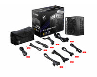 MSI MPG A850G PCIE5 Netzteil 850 W 24-pin ATX ATX Schwarz