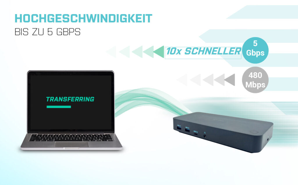 i-tec USB 3.0/USB-C/Thunderbolt, 3x Display Docking Station + Power Delivery 100W