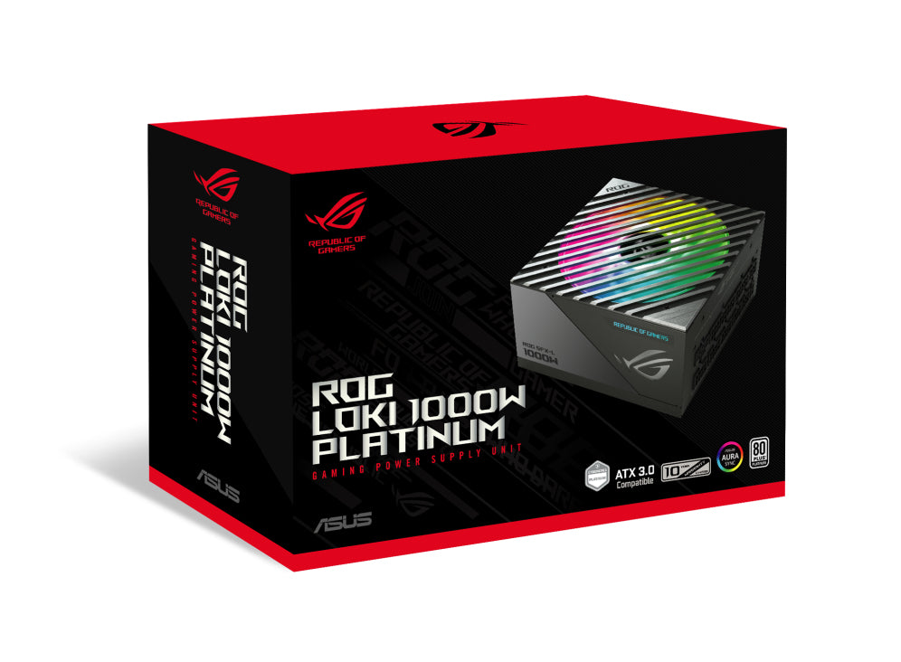 ASUS ROG Loki SFX-L 1000W Platinum Netzteil 24-pin ATX Schwarz, Silber