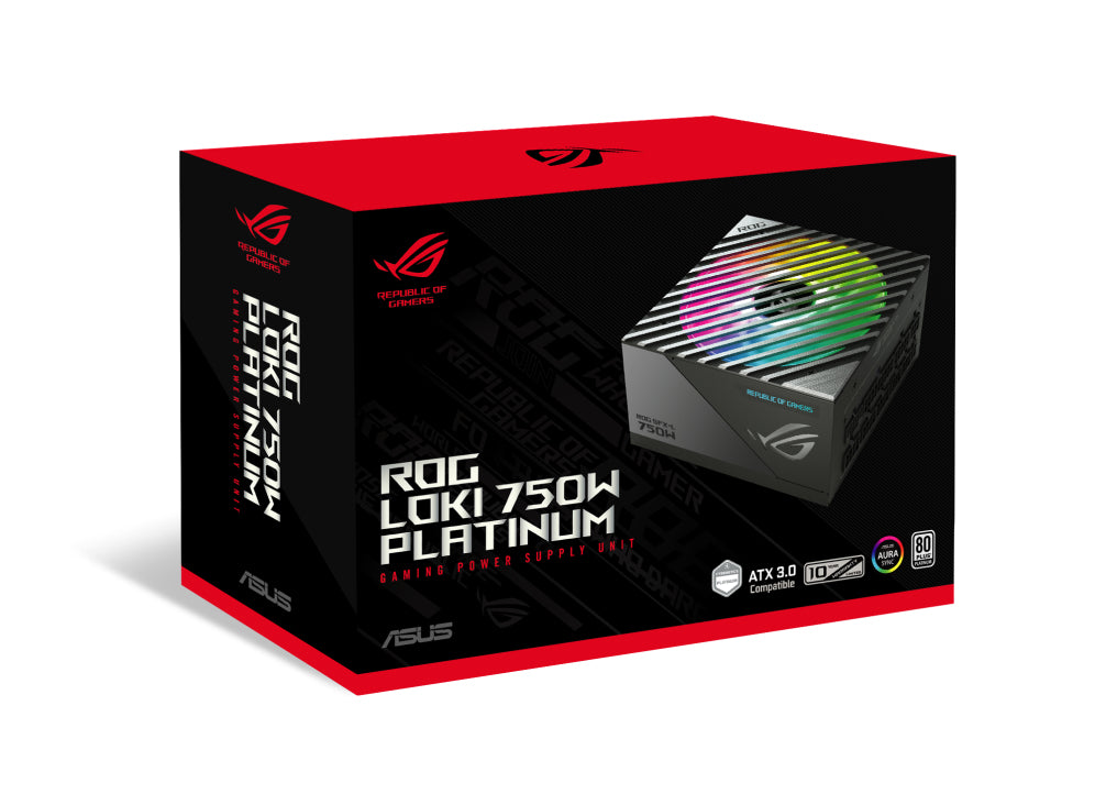 ASUS ROG Loki SFX-L 750W Platinum Netzteil 20+4 pin ATX Schwarz, Silber