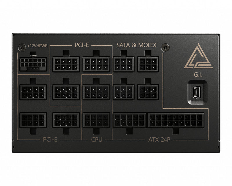 MSI MEG AI1300P PCIE5 Netzteil 1300 W 24-pin ATX ATX Schwarz