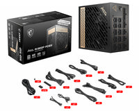 MSI MEG AI1300P PCIE5 Netzteil 1300 W 24-pin ATX ATX Schwarz
