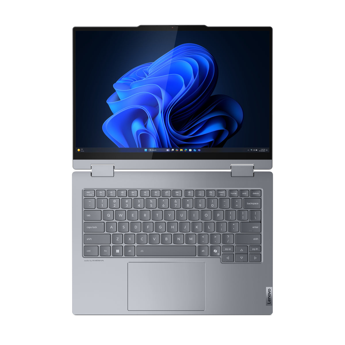 Lenovo ThinkBook 14 2-in-1 G5 IAU Intel Core Ultra 7 255U Hybrid (2-in-1) 35,6 cm (14") Touchscreen WUXGA 32 GB DDR5-SDRAM 1 TB SSD Wi-Fi 6E (802.11ax) Windows 11 Pro Grau Deutsch