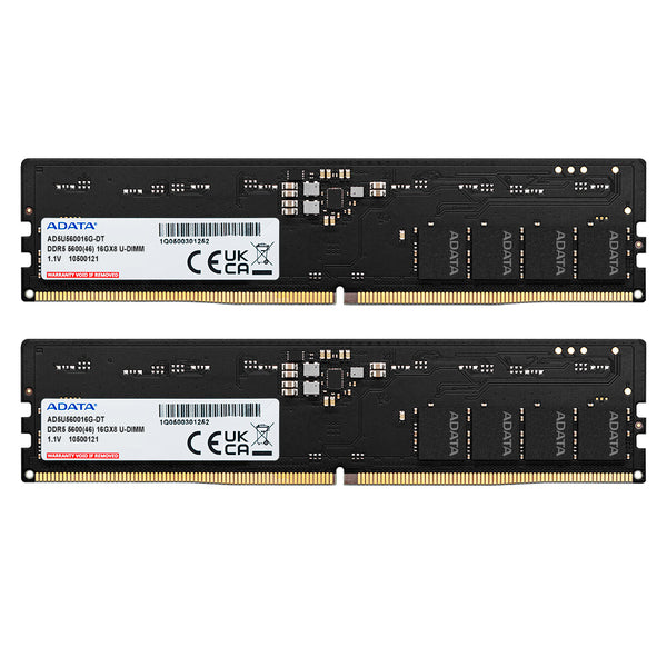 ADATA DDR5 5600 U-DIMM Memory Module 32 GB 2 x 16 GB 288-pin DIMM ECC