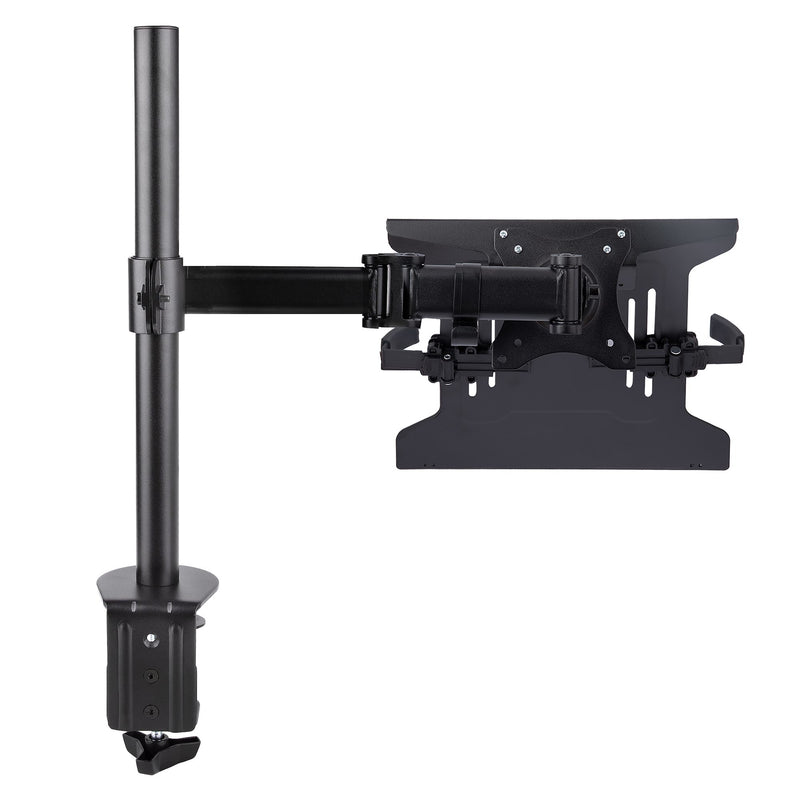 StarTech.com Monitor und Laptop halterung - Monitorarm/Notebookarm mit Tischhalterung - Monitore bis 34 Zoll (8kg) und Laptops (4.5kg) - Schwenkbarer/Höhenverstelbarer Laptop/Monitorständer