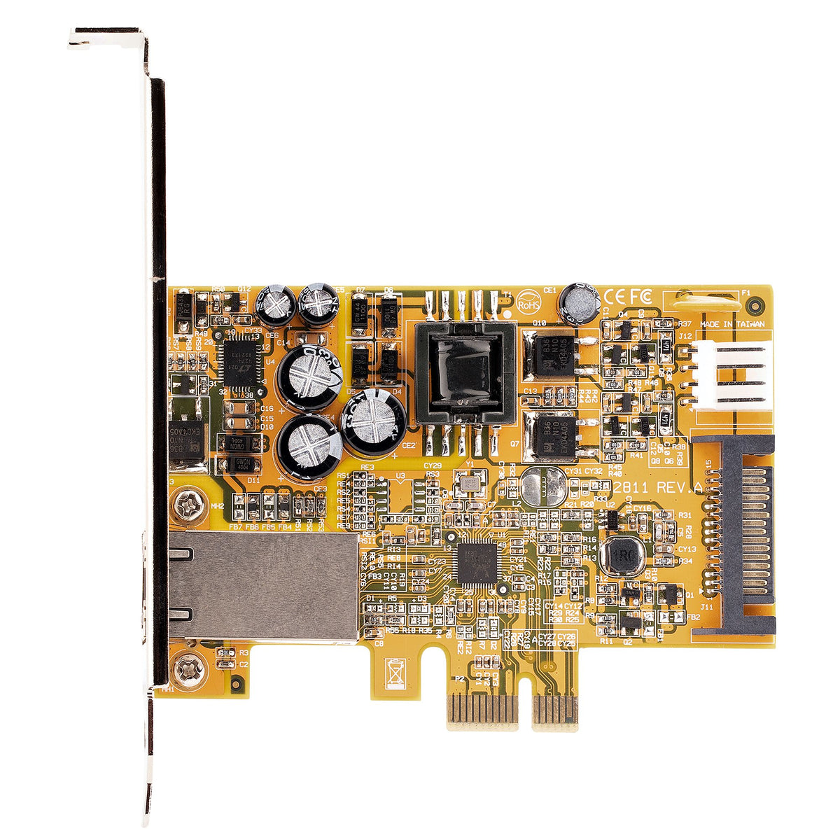 StarTech.com 1 Port 2.5 Gbit/s PoE Netzwerkkarte, PCI Express Ethernet Karte RJ45, 30W 802.3at PCIe PoE NIC für Desktops/Server, PoE Multi Gigabit LAN Adapter mit Niedrigprofilblende, Windows/Linux