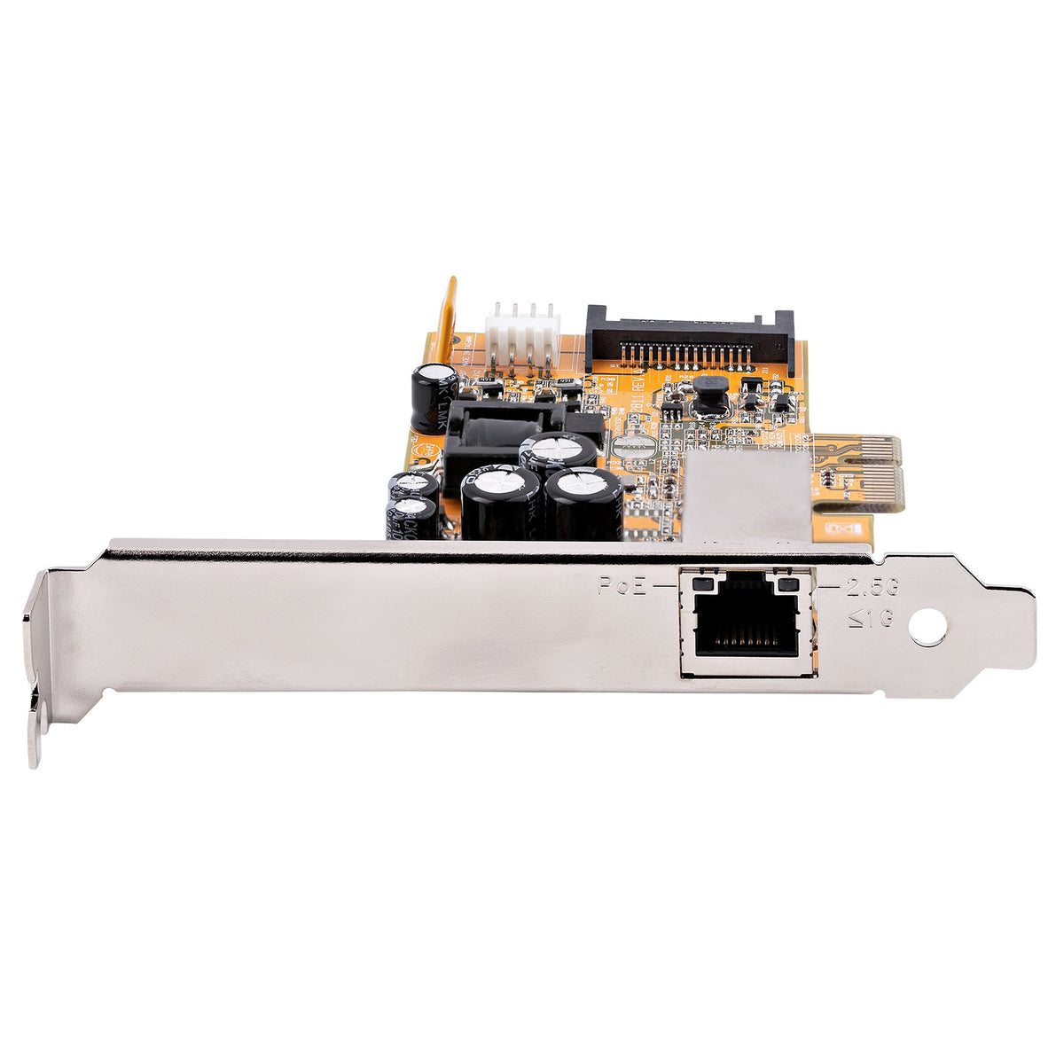 StarTech.com 1 Port 2.5 Gbit/s PoE Netzwerkkarte, PCI Express Ethernet Karte RJ45, 30W 802.3at PCIe PoE NIC für Desktops/Server, PoE Multi Gigabit LAN Adapter mit Niedrigprofilblende, Windows/Linux