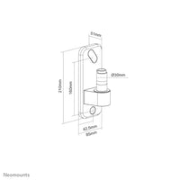 Neomounts AWL75-450WH Wand-Adapter für Monitor-Tischhalterung