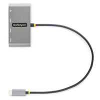 StarTech.com 3-Port USB-C Hub mit Ethernet - 3x USB-A - Gigabit Ethernet - Multi USB 3.0 5 Gbit/s - Thunderbolt 3 Adapter/Reiseadapter - 30cm Kabel - USB-C auf USB-A Splitter/Verteiler