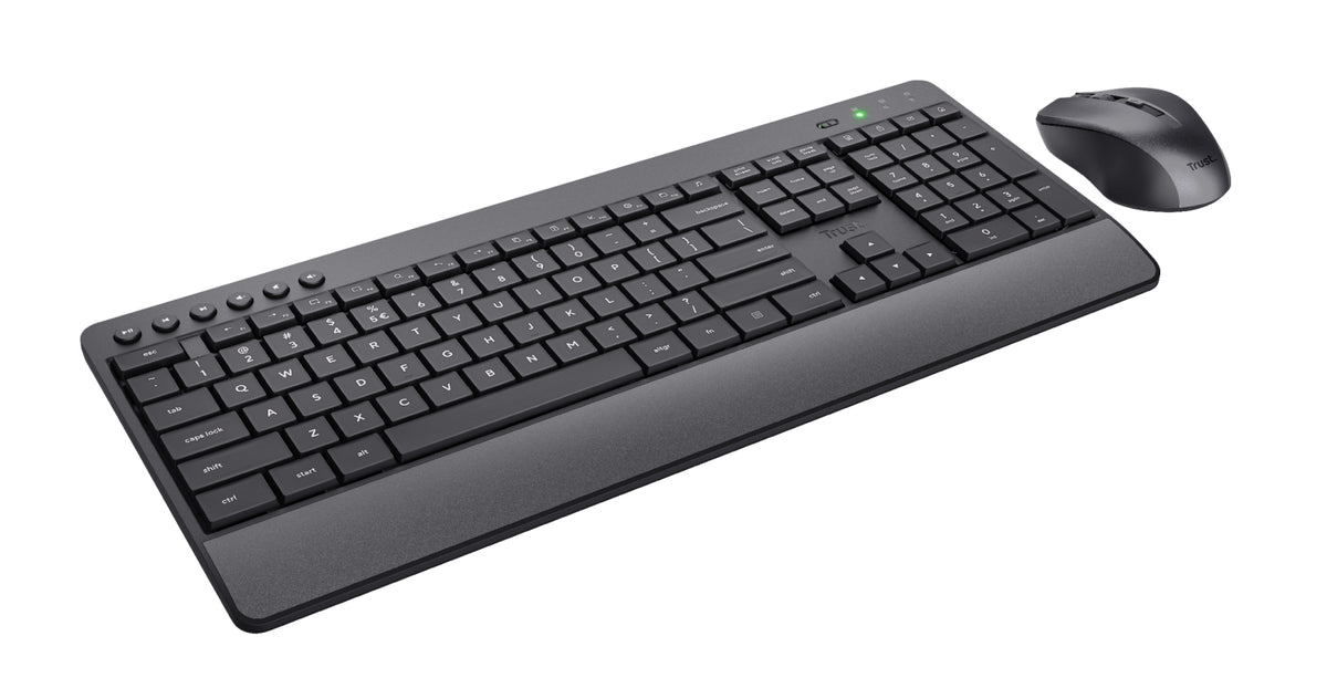 Trust Trezo Tastatur Maus enthalten Universal RF Wireless QWERTZ Deutsch Schwarz