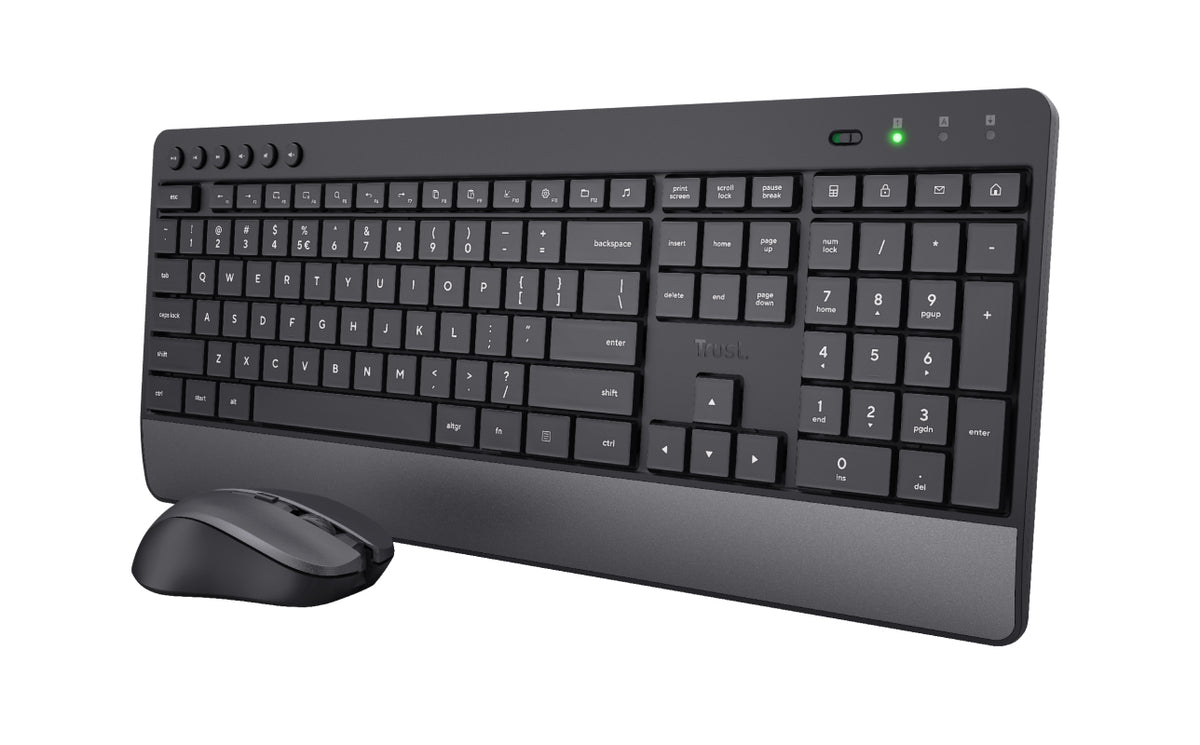 Trust Trezo Tastatur Maus enthalten Universal RF Wireless QWERTZ Deutsch Schwarz