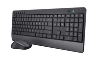 Trust Trezo Tastatur Maus enthalten Universal RF Wireless QWERTZ Deutsch Schwarz