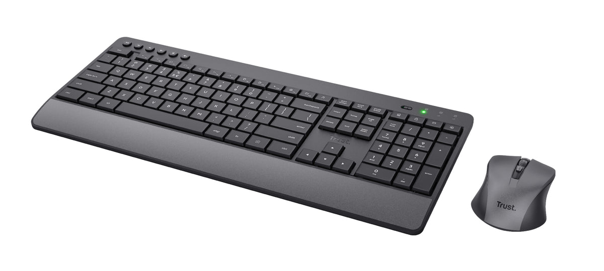 Trust Trezo Tastatur Maus enthalten Universal RF Wireless QWERTZ Deutsch Schwarz