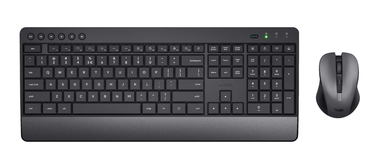 Trust Trezo Tastatur Maus enthalten Universal RF Wireless QWERTZ Deutsch Schwarz
