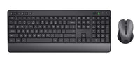 Trust Trezo Tastatur Maus enthalten Universal RF Wireless QWERTZ Deutsch Schwarz