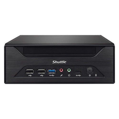 Shuttle XPC slim Barebone XH610 - S1700, Intel H610, 1xDP, 1xHDMI, 1x VGA, 2x COM (RS232), 2x LAN (2.5G and 1G), 1x slim 5.25", 2x 3.5", 2x M.2, 24/7 Dauerbetrieb