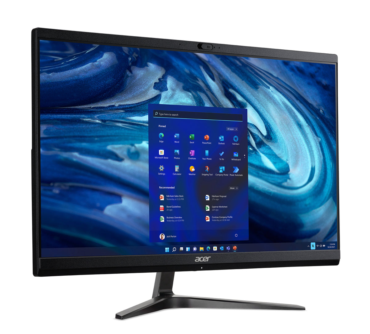 Acer Veriton Z2594G Intel® Core™ i5 i5-1235U 60,5 cm (23.8") 1920 x 1080 Pixel All-in-One-PC 8 GB DDR4-SDRAM 256 GB SSD Windows 11 Pro Wi-Fi 6 (802.11ax) Schwarz, Silber