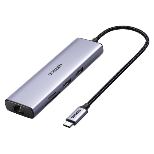 Ugreen 60515 laptop-dockingstation & portreplikator Kabelgebunden USB 3.2 Gen 1 (3.1 Gen 1) Type-C Grau