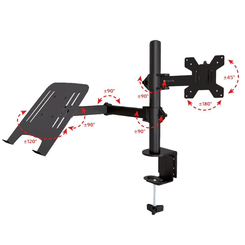 Techly ICA-LCD 174NB Flachbildschirm-Tischhalterung 81,3 cm (32") Tisch/Bank Schwarz