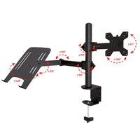 Techly ICA-LCD 174NB Flachbildschirm-Tischhalterung 81,3 cm (32") Tisch/Bank Schwarz