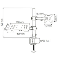 Techly ICA-LCD 174NB Flachbildschirm-Tischhalterung 81,3 cm (32") Tisch/Bank Schwarz