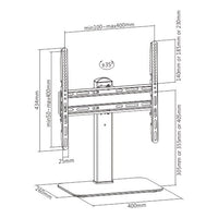 Techly ICA-LCD 323M Flachbildschirm-Tischhalterung 139,7 cm (55") Tisch/Bank Schwarz